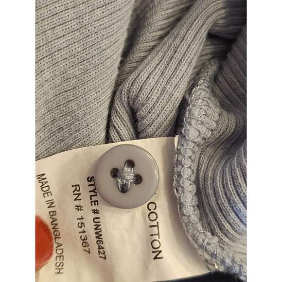 Urban nation baby t ribbed small blue long sleeve crop Y2k 100%cotton - Picture 9 of 9